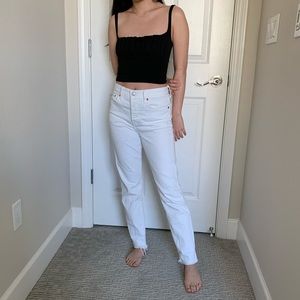 Levi’s white mom jeans